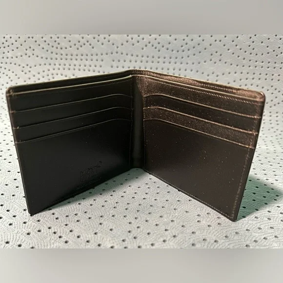 New Mont Blanc Beautiful men’s  Leather Wallet - Picture 2 of 6